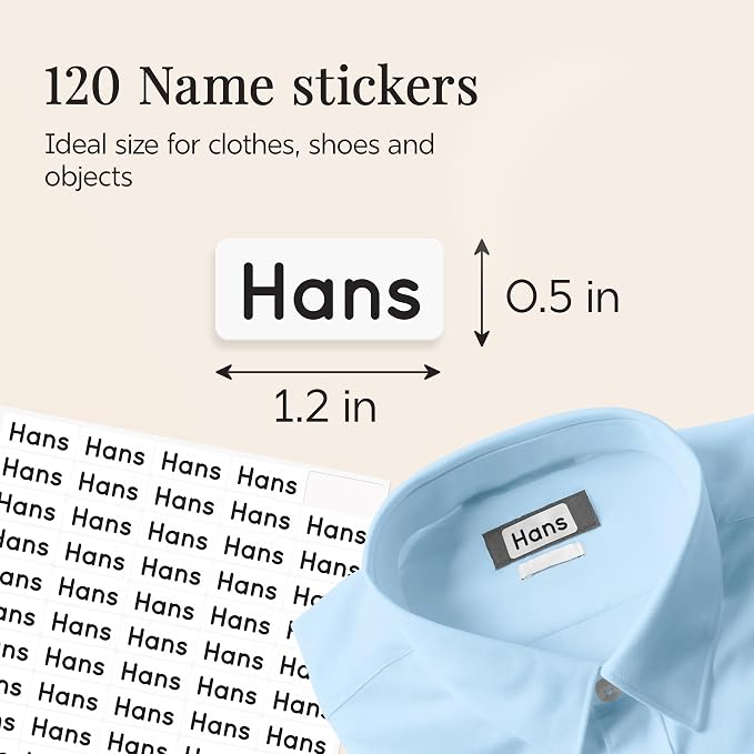 Clothing Labels for Nursing Home White - Image 4