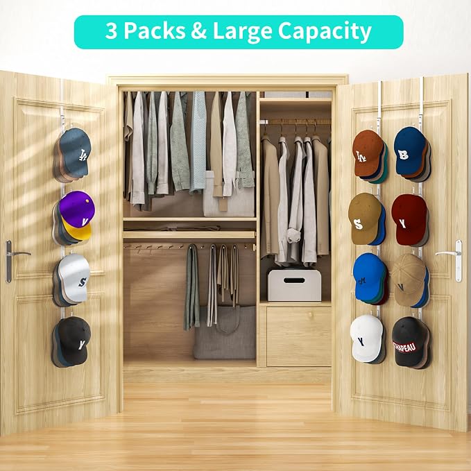 HapiRm Over Door Hat Rack - Image 2