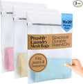 3Pc Spacious Durable Mesh Laundry Bags Protects Delicates, Fine Mesh by PrushhLifestyle