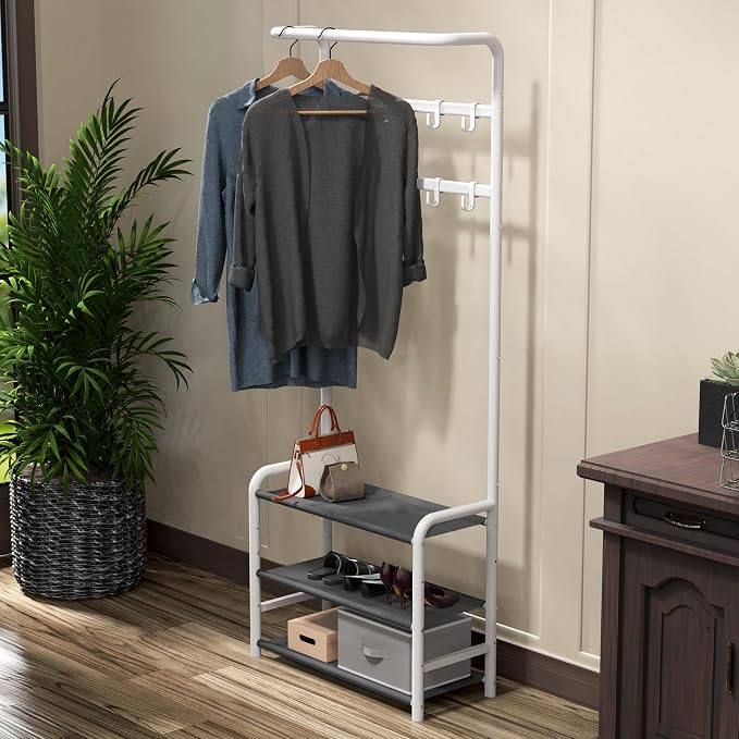 Simple Houseware Space-Saving Coat Rack - Image 2