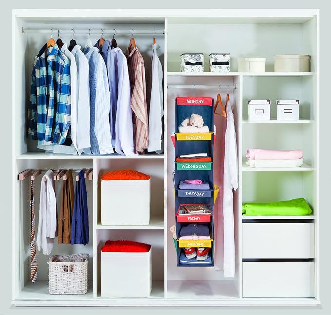 Handy Laundry Daily Activity Kids Closet Organizer, Prepare & Organize a Week's - Image 7