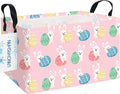 LANGYASHAN Rectangular Storage Bin Collapse Canvas Fabric Cartoon Storage Basket by LANGYASHAN