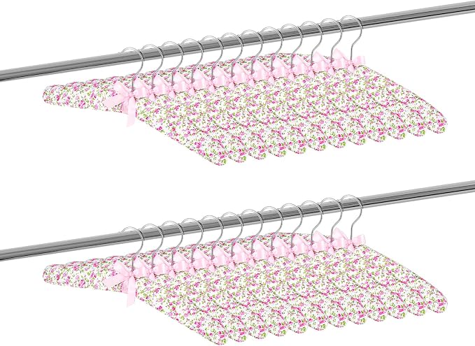 Jetec 24 Pieces Satin Padded Hangers - Image 2