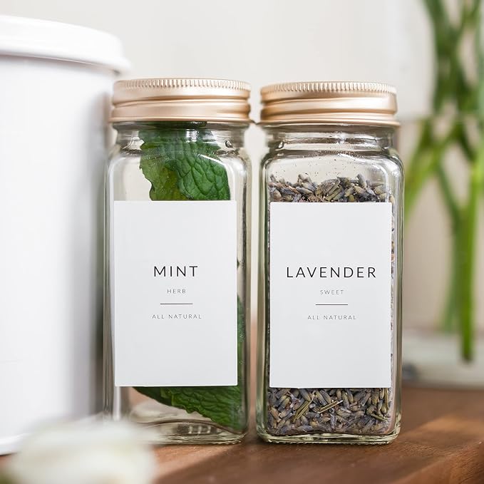 Minimalist Spice Labels for Glass Jars - Image 5
