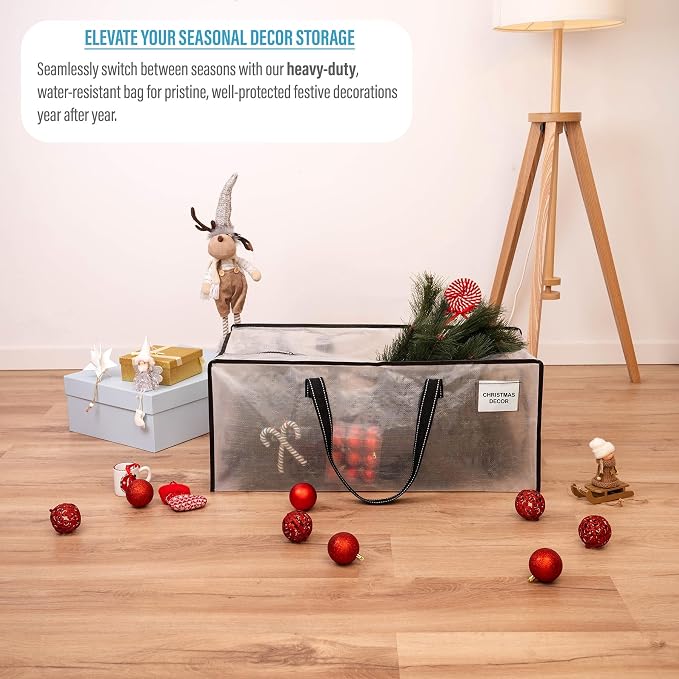 VENO 6 Pack Heavy Duty Moving Bags, Christmas Storage Bins - Image 8