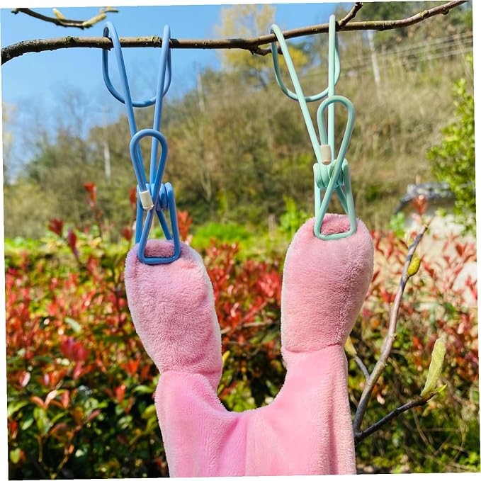 NUOBESTY 10PCS Plastic-Coated Clothes Pins - Image 6