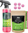 WASH&WHIPS Glass Cleaner Effervescent Tablets w/Empty 16 oz Spray Bottle by WASHWHIPS