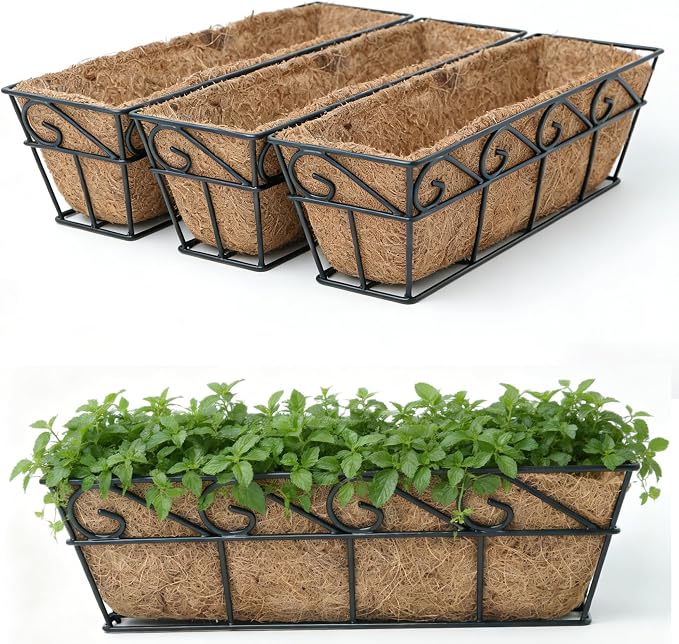 LX7 3 Pack Hanging/Wall-Mounted Planters Baskets by LX7
