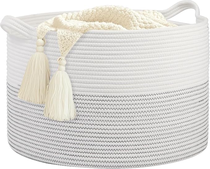 Large Girl Laundry Basket, Baby Blanket Basket by Hobasket