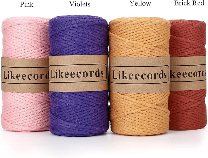 2 Skeins of 4mm X 80m Single Strand Macrame Cord Handmade Decorations Softer - Image 6