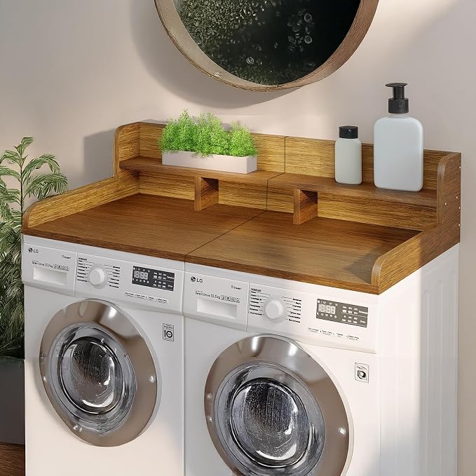KEIKI Wooden Washer Dryer Countertop - Image 5