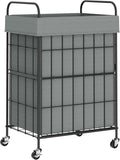 Laundry Hamper with Wheels, 90L Laundry Basket with Handle, Laundry Sorter with by Heeytilly