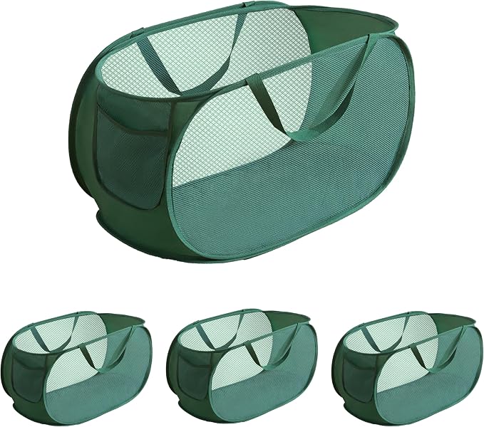 4 Pcs pop up laundry hamper Sturdy Large Capacity collapsible laundry basket by NarangOrnt