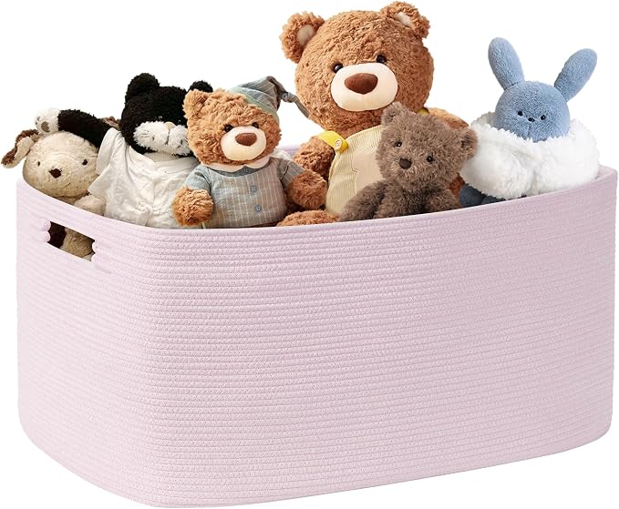 72L Large Baby Girls Laundry Basket by SunNewt