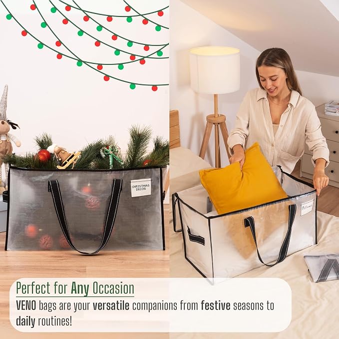 VENO 6 Pack Moving Bags, Comforter and Blanket Storage Bags - Image 7