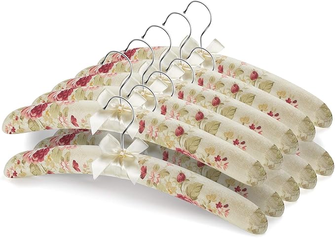 GLCON 16 Inches Satin Padded Hangers by GLCON