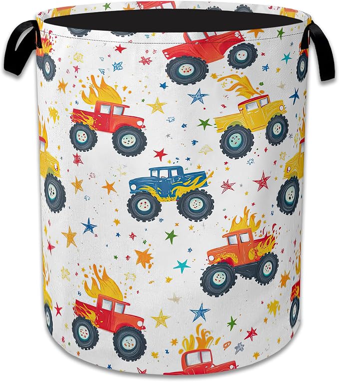 Cute Truck Laundry Basket, Foldable Oxford Cloth Laundry Hamper by Unknown