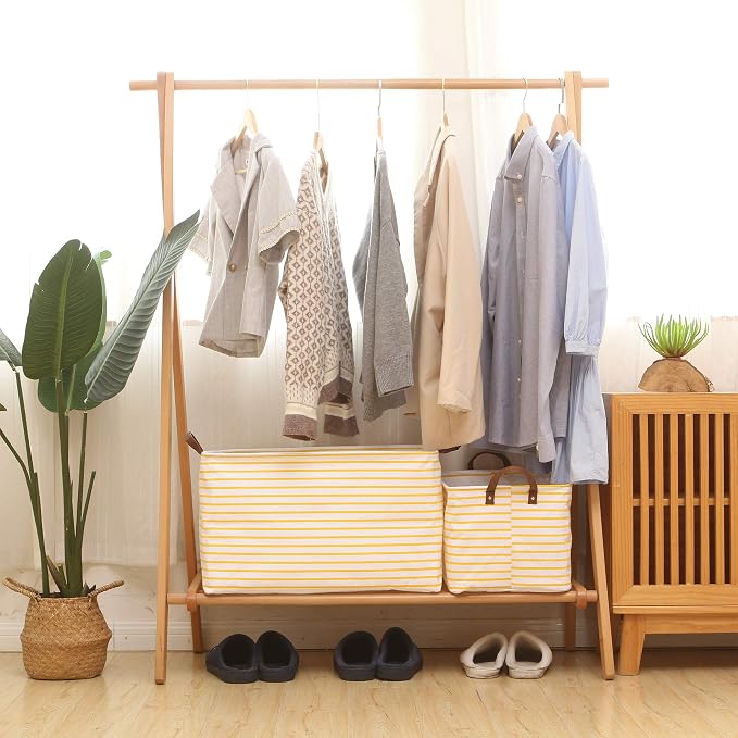 Hinwo 31L Large Storage Bins, Closet Organizers and Storage, Shelf Baskets - Image 4