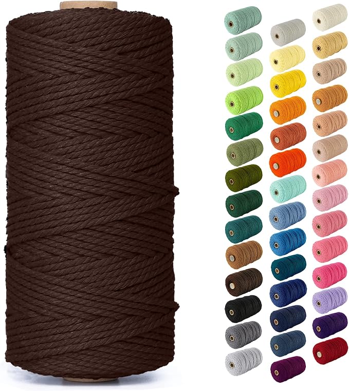 Nook Theory Macrame Cord - 3mm 109 Yards Cotton Rope by NookTheory