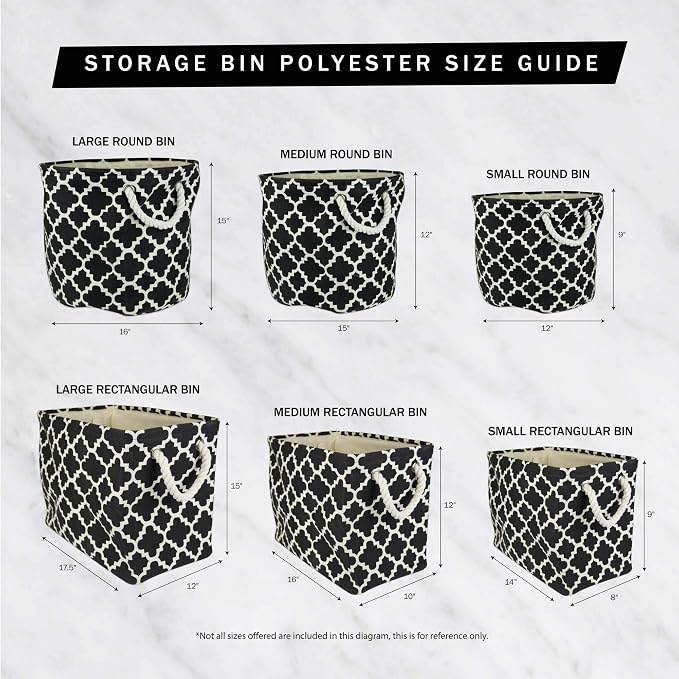 DII Polyester Container with Handles, Lattice Storage Bin, Bright Green - Image 8