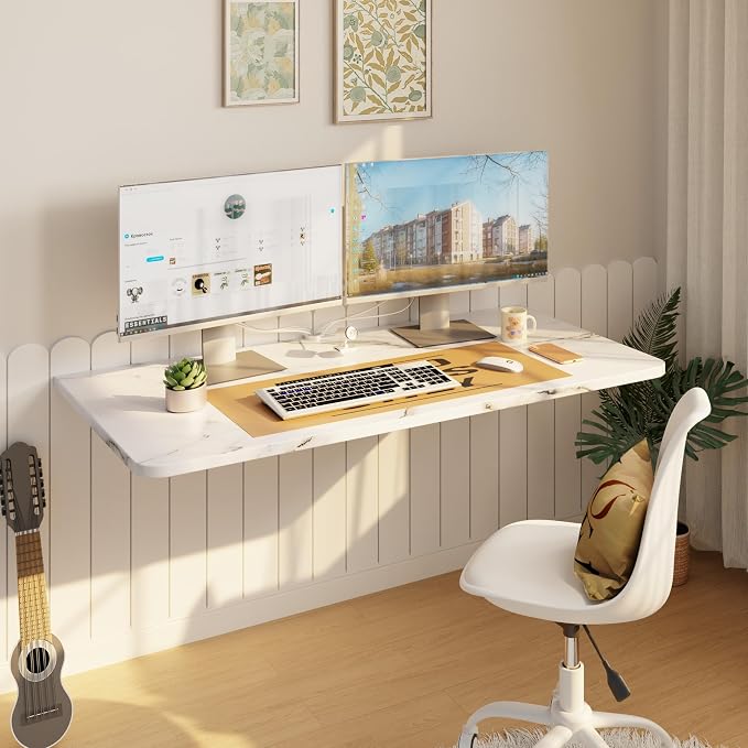 IAE Wall Mounted Floating Foldable Desk, Fold&Floating Design - Image 3