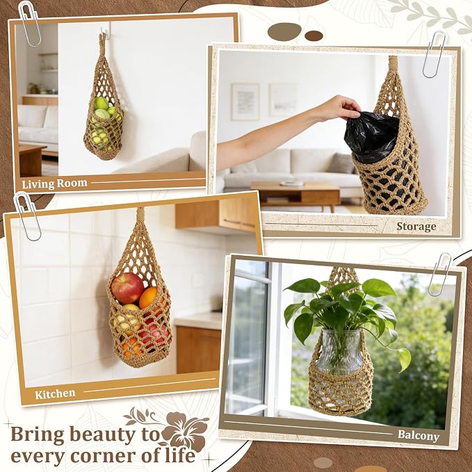 Macrame Wall Plant Hanger, Hanging Planter Basket Holder, Wall Planters - Image 6