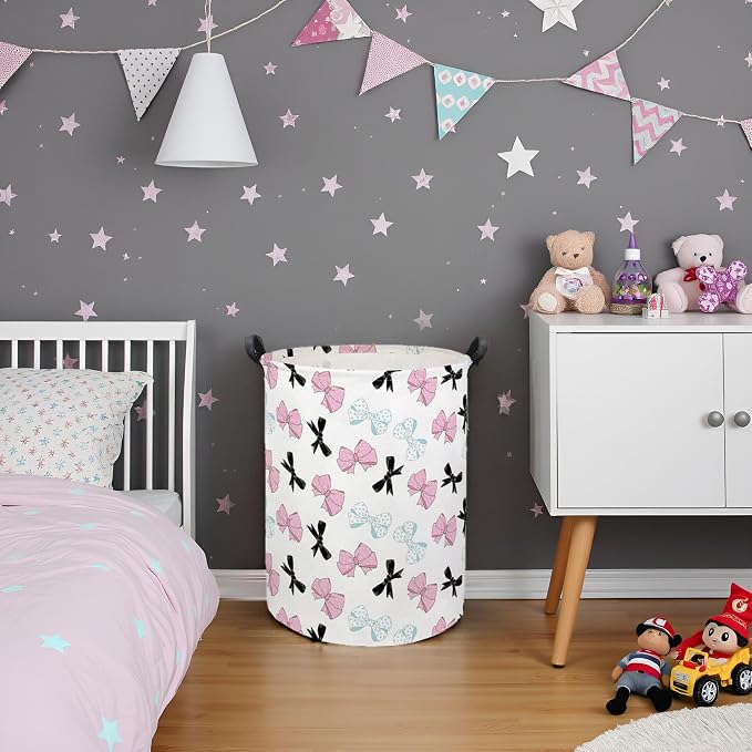 HIYAGON Butterfly Baby Laundry Basket Baby Hamper - Image 5