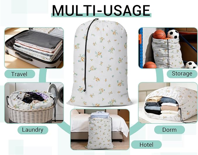 ZPECC Bulk Travel Laundry Bag, Extra Large Heavy Duty Laundry Bags 24 Pack - Image 3