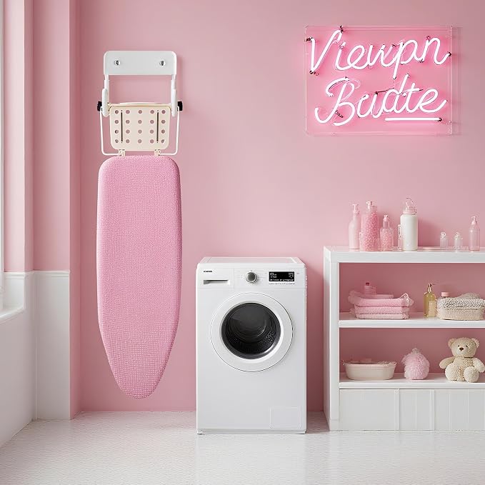 Ironing Board Holder, Sturdy and Space-Saving Ironing Board Hanger Wall Mount - Image 9