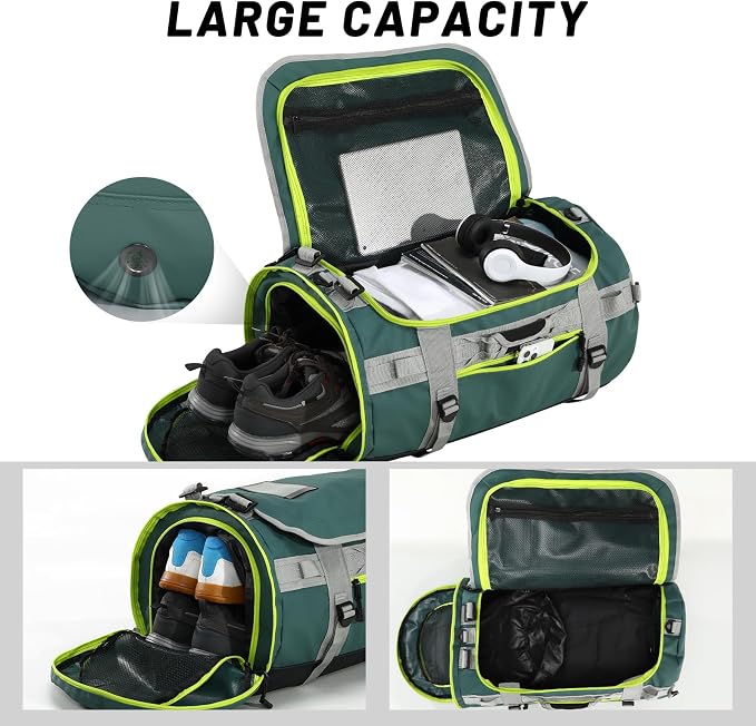 MIER Large Duffel Backpack Sports Gym Bag - Image 3