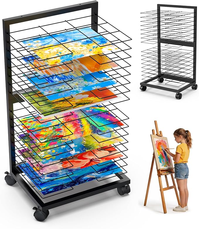 Art Drying Rack 0.138" Thickened Paint Drying Rack Concave Painting Racks by Unknown