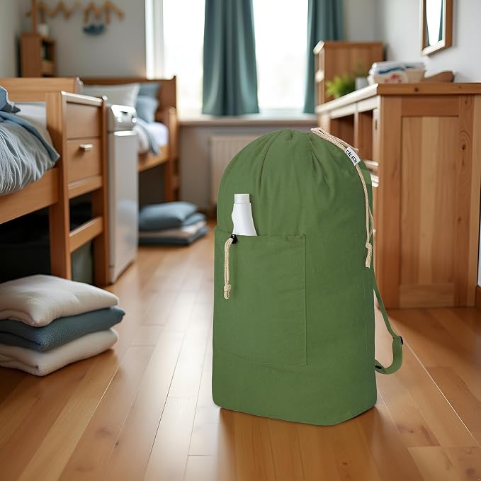 Laundry Bag Backpack, Canvas Laundry Bag - Image 7