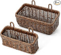 AceList Wall Hanging Basket, Boho Style Hand-Woven Hanging Storage Baskets by AceList
