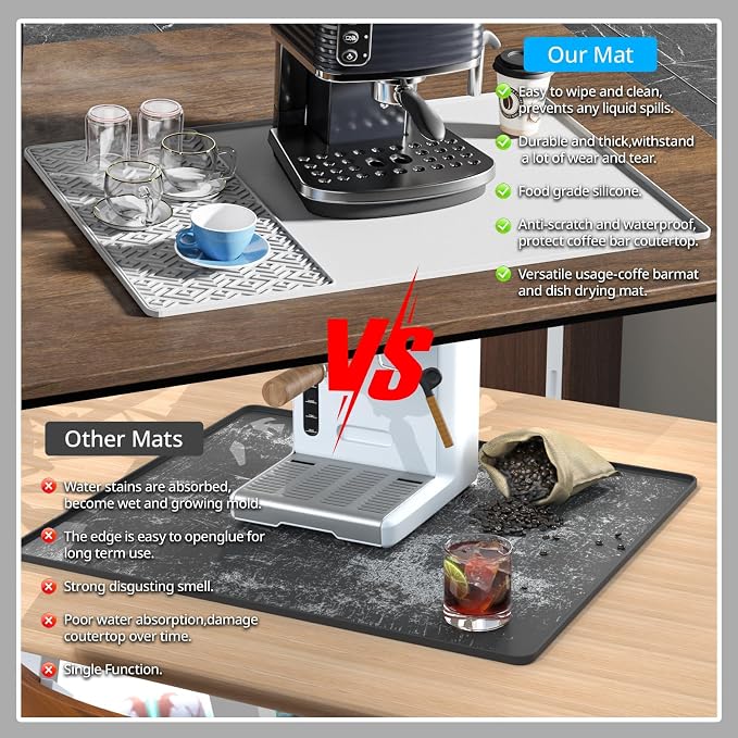 Silicone Coffee mat 24''x16'' – Non-Slip Bar Mat - Image 5
