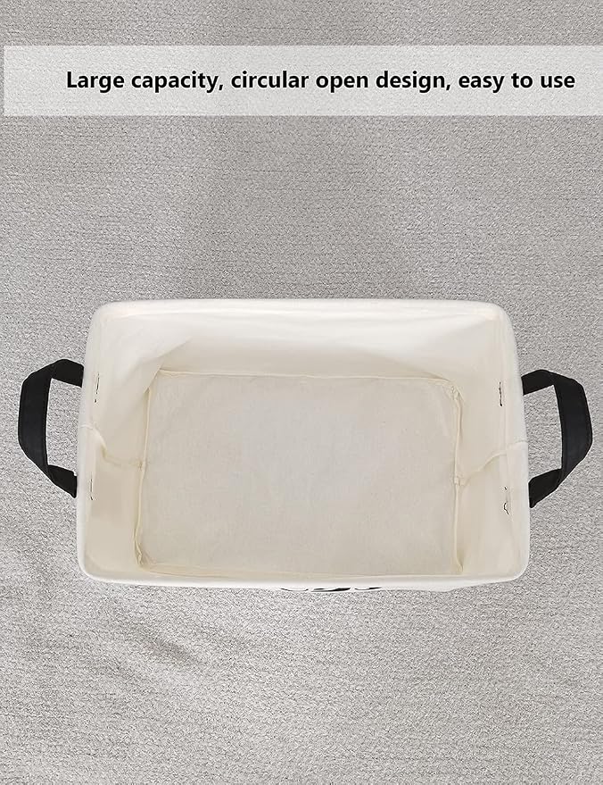 QUEENLALA Rectangular Laundry Hamper/Foldable Nursery Laundry Basket - Image 7