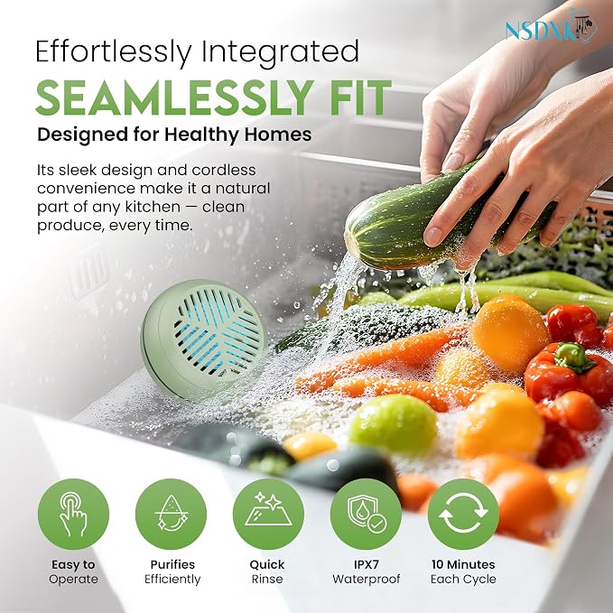 Fruit and Vegetable Washing Machine, Fruit Vegetable Cleaner Device, Portable - Image 4