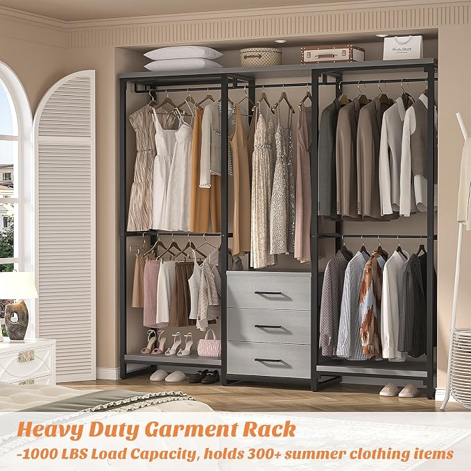 Aheaplus Garment Rack Heavy Duty Clothes Rack - Image 5
