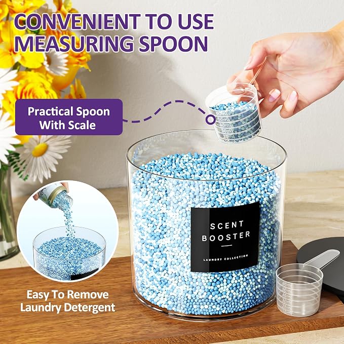 3 Pack Laundry Pods Container, Large Acrylic Detergent Powder Storage - Image 3