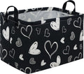 Rectangular Black Gift Basket, nursery laundry basket, girls gift basket by FXOCSHE