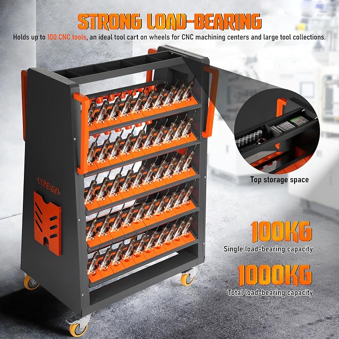 NUOBESTY CNC Tool Rack, BT40/CAT40 Tool Rack Organizer - Image 7