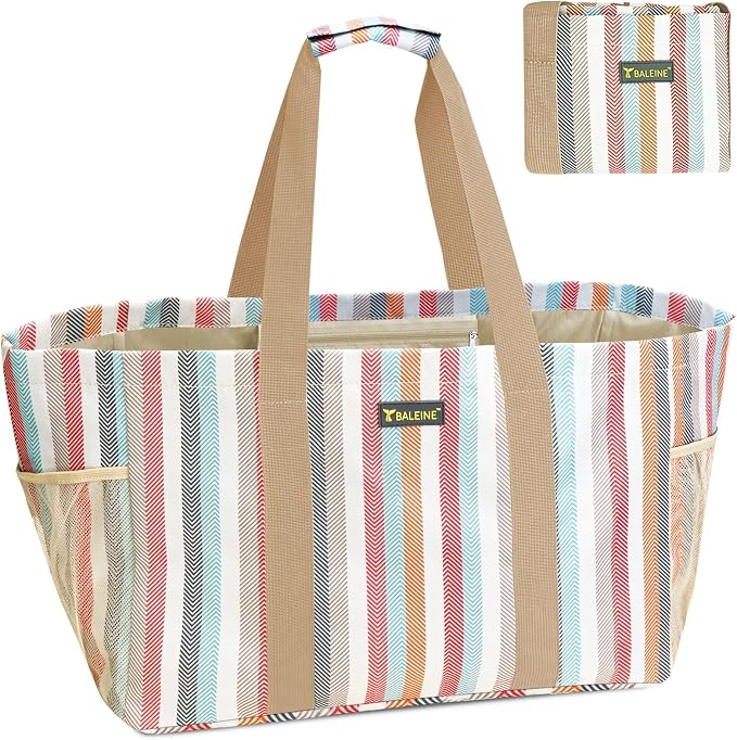 BALEINE Soft 9 Gallon Extra Large Utility Tote, Foldable Reusable Storage Bag by BALEINE