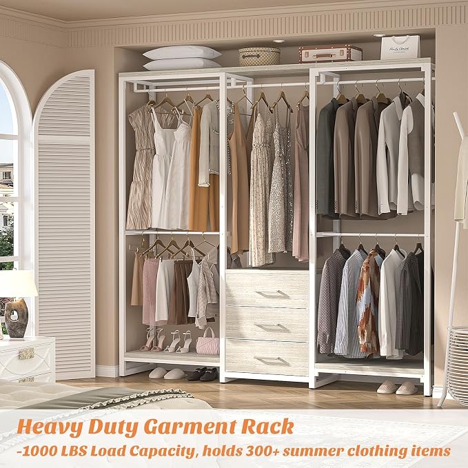 Aheaplus Garment Rack Heavy Duty Clothes Rack - Image 5
