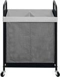 STO STO Laundry Hamper 2 Section, 100L Rolling Laundry Sorter Cart by STOSTO