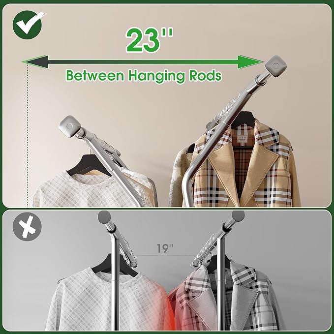 Raybee Heavy Duty Clothes Rack 630LBS, Clothing Racks - Image 5