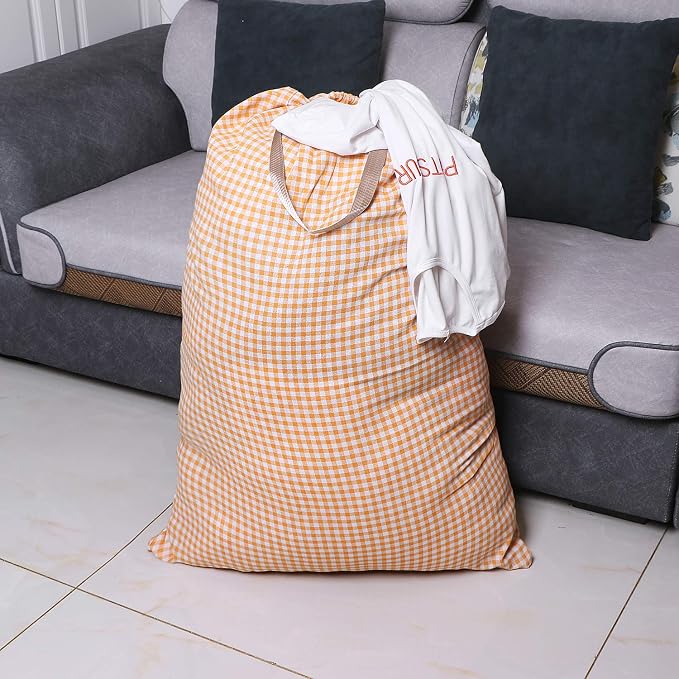 Extra Large Laundry Bag with Drawstring and Handle, Heavy Duty Travel Dirty - Image 7
