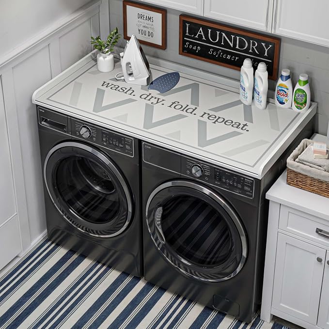 FIMELLO 27.6" x 54" Washer and Dryer Countertop, Laundry Countertop - Image 7