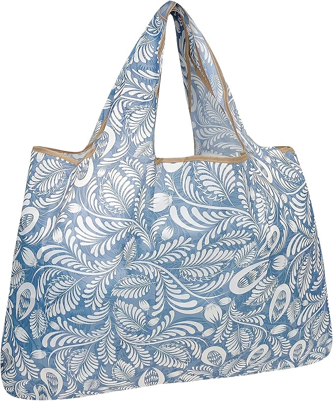 allydrew Large Foldable Tote Nylon Reusable Grocery Bags by allydrew