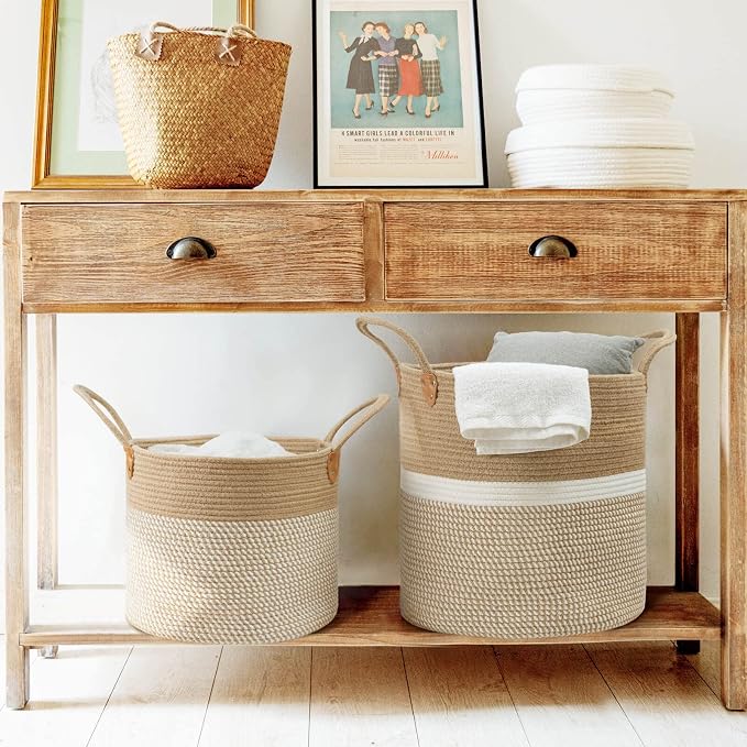 CHICVITA Extra Large Woven Storage Basket - Image 2