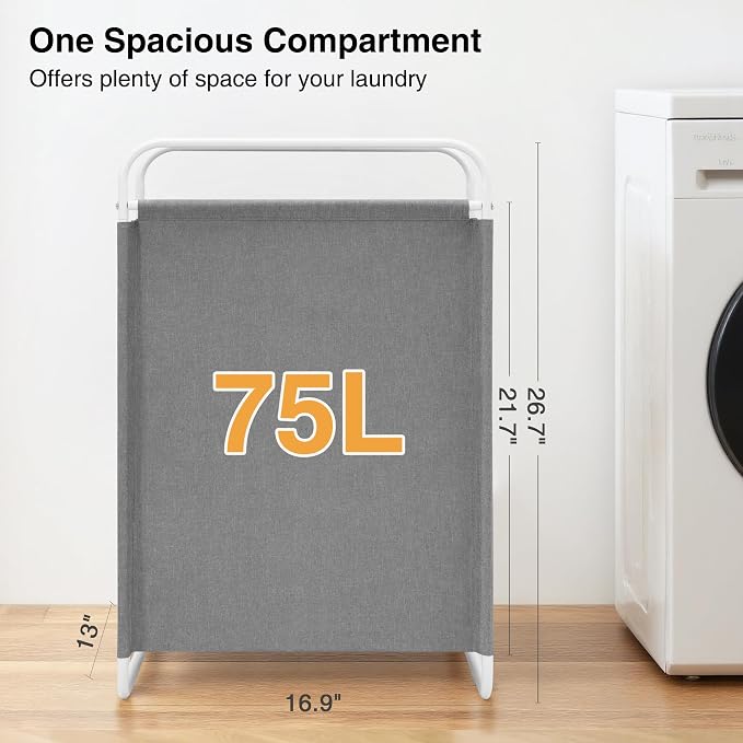 STO STO Laundry Hamper, 75L Laundry Basket - Image 3