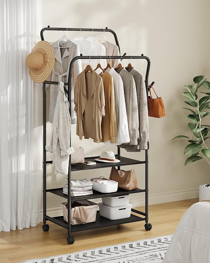 Clothes Racks for Hanging Clothes, Rolling Garment Rack, Clothing Rack by Choezon
